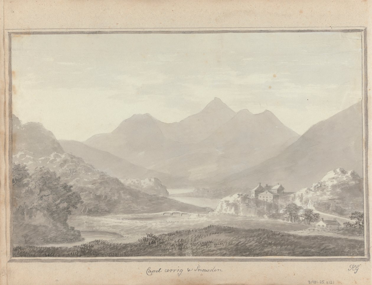 Widoki w Anglii, Szkocji i Walii: Capel Cerrig i Snowdon autorstwa Amos Green