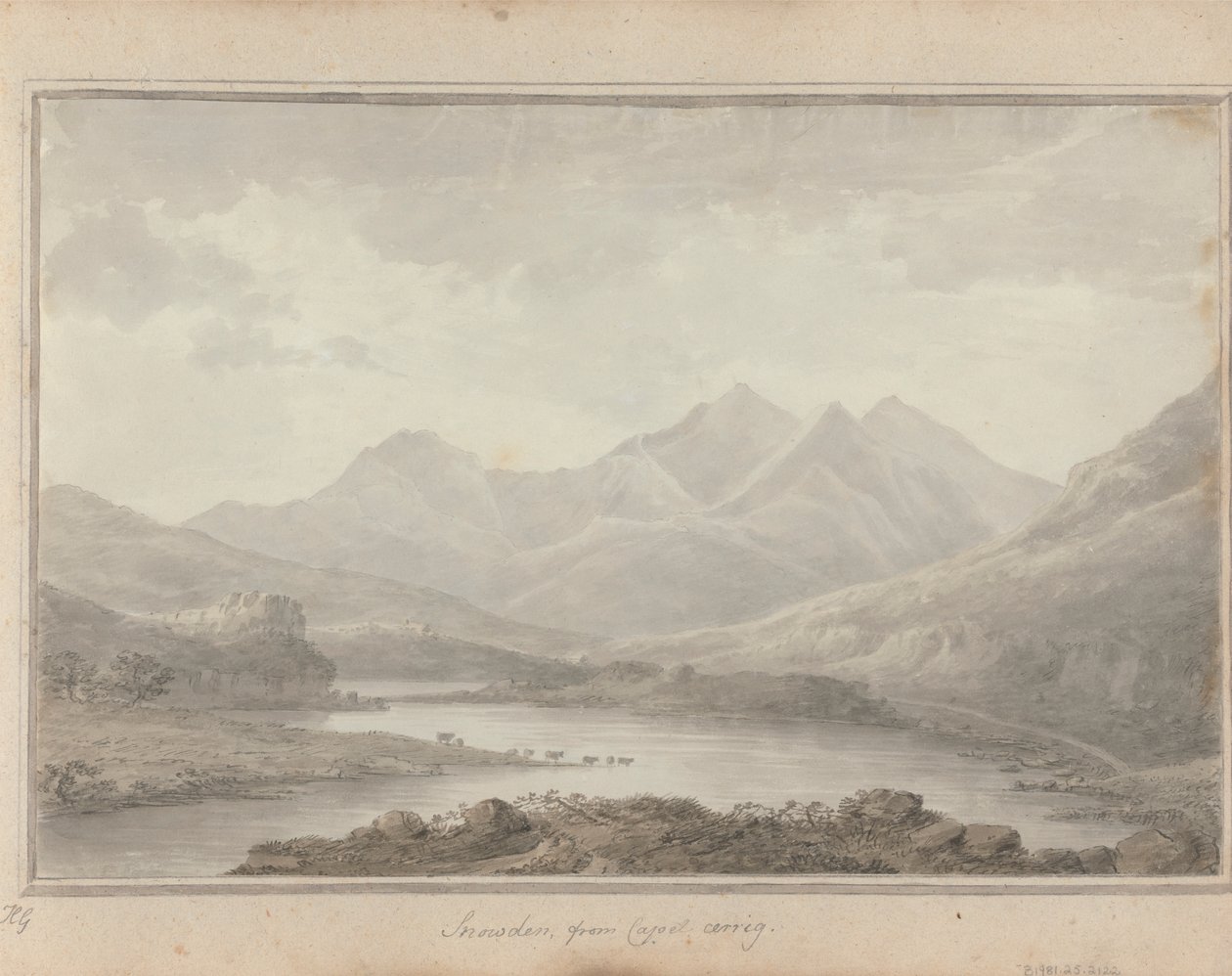 Widoki w Anglii, Szkocji i Walii: Snowdon, z Capel Cerrig autorstwa Amos Green