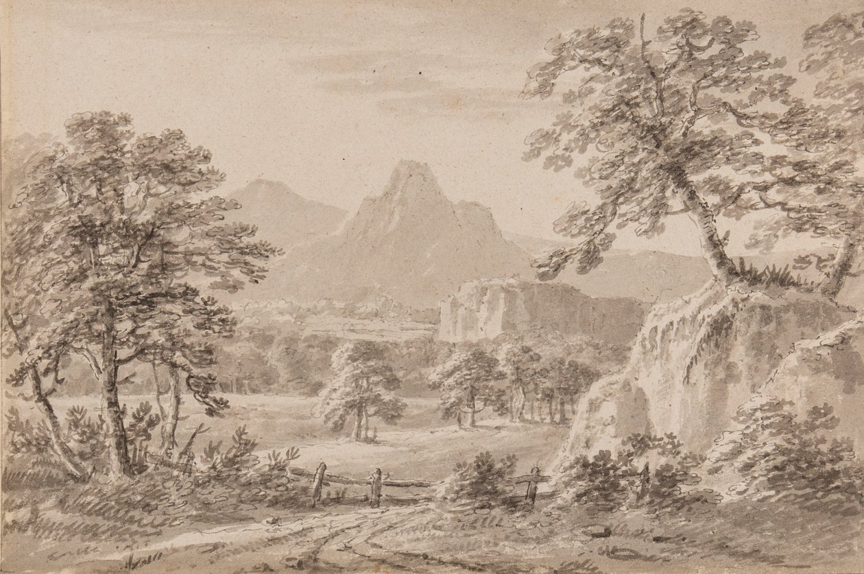 Yorkshire Capriccio (długopis, pędzel i pranie na papierze) autorstwa Amos Green