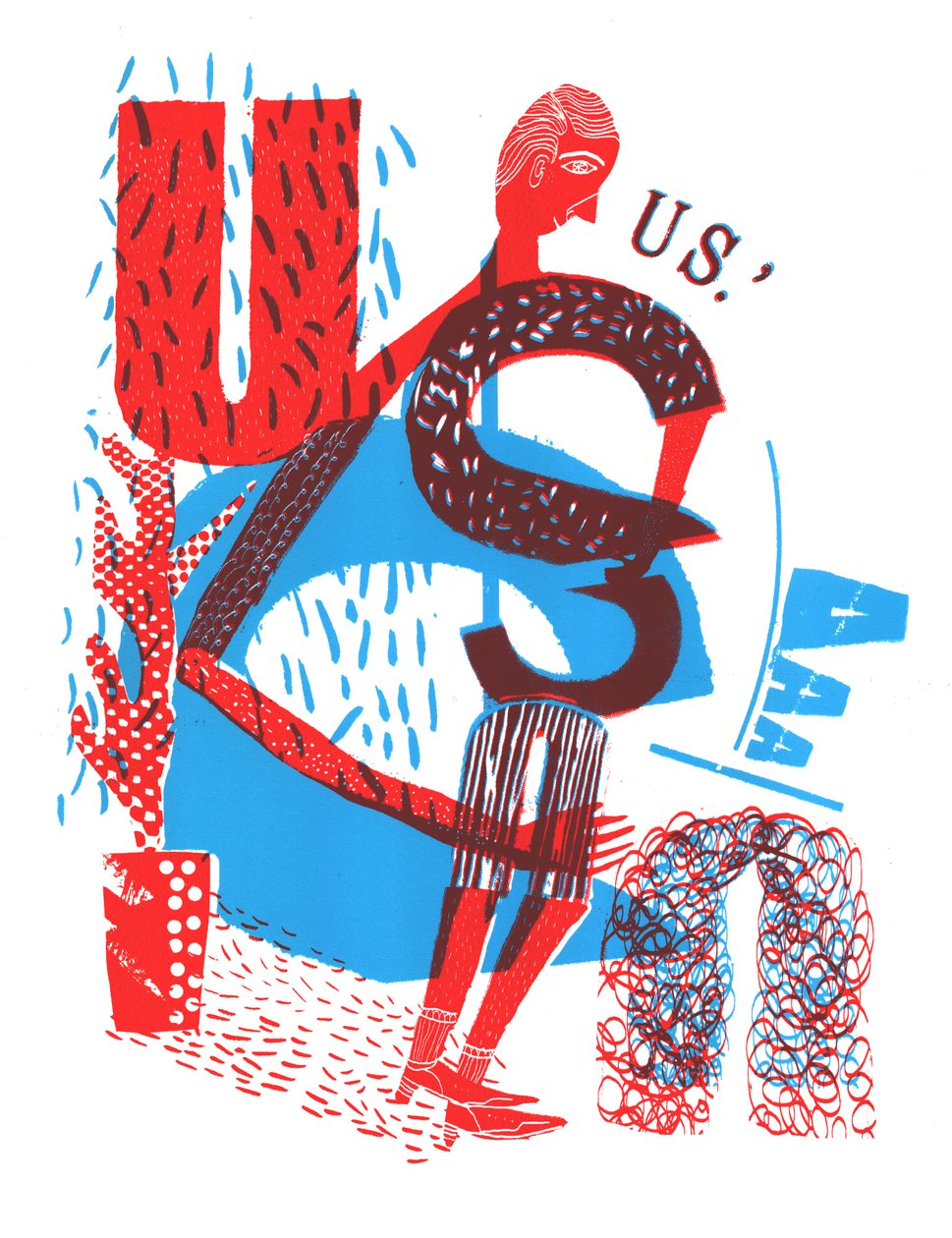 USA, 2015 (sitodruk) autorstwa Amy Louise Evans