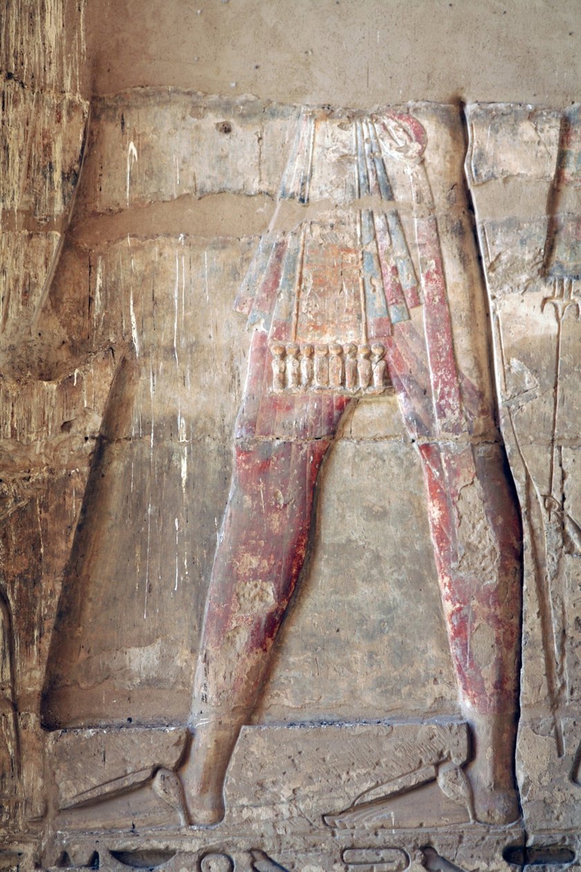 Płaskorzeźba boga słońca Ra Miejsce pochówku Siptah, KV47, ok. XIII-XII w. pne autorstwa Ancient Egypt