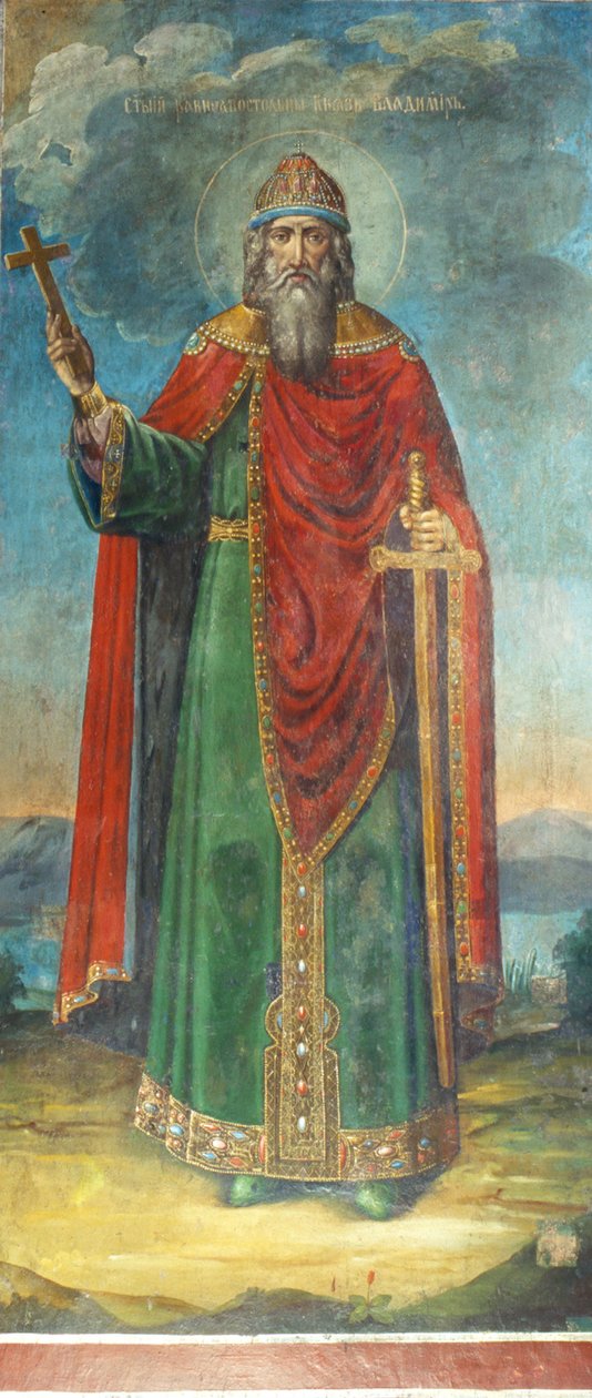 Wielki Książę Władimir Światosławicz autorstwa Ancient Russian frescos