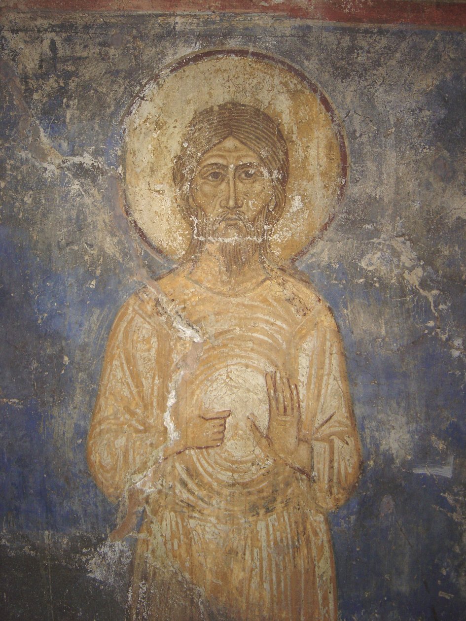 Święty Aleksy z Edessy, XII wiek autorstwa Ancient Russian frescos