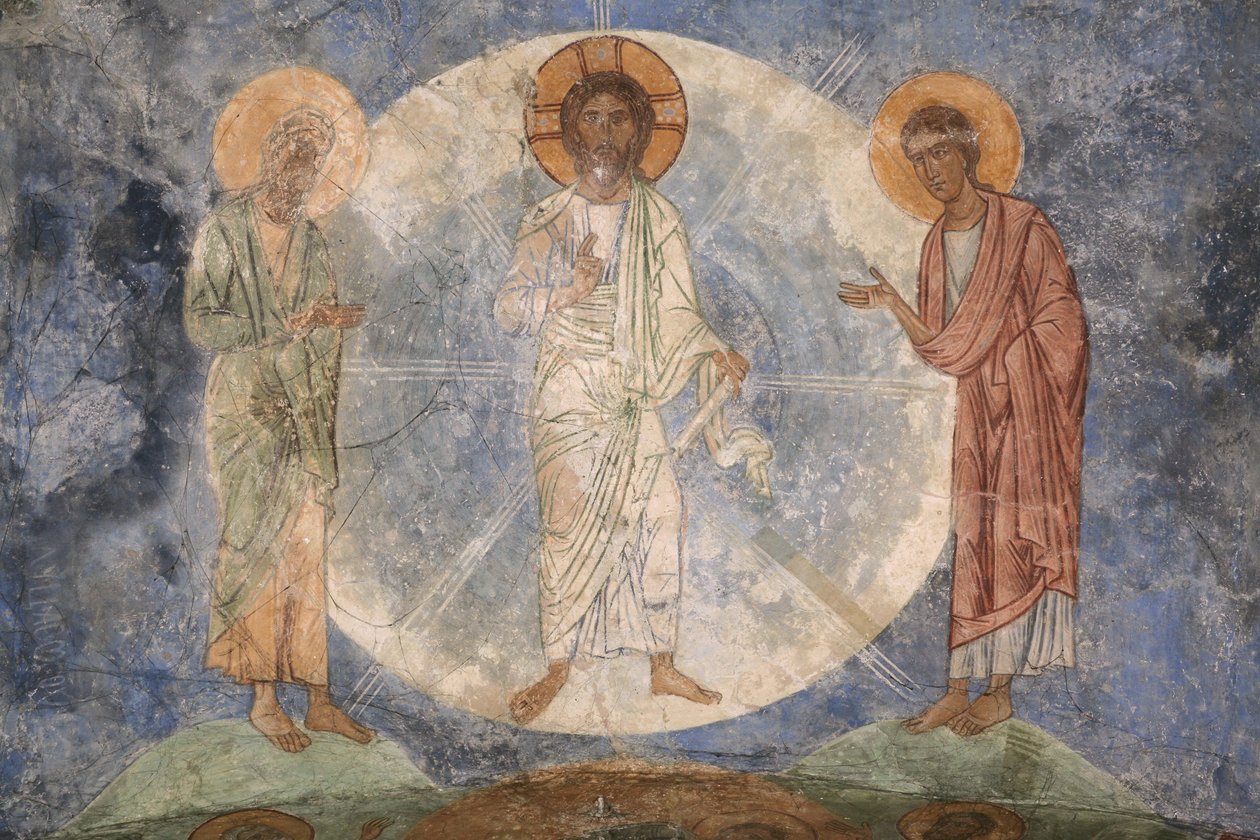 Przemienienie Pańskie, XII wiek autorstwa Ancient Russian frescos