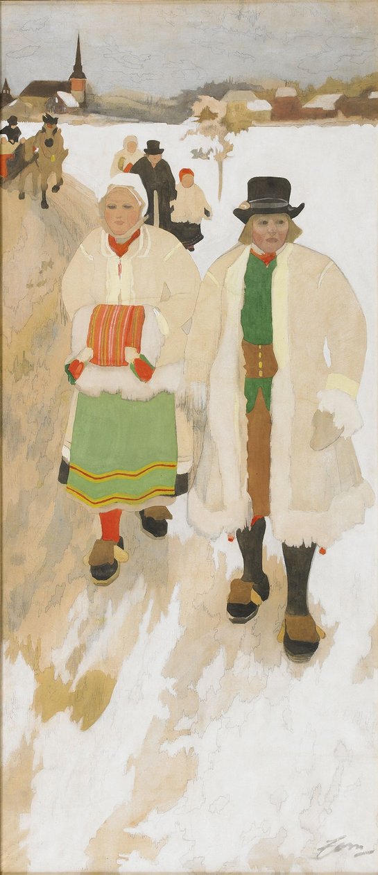 Ludzie kościelni autorstwa Anders Leonard Zorn