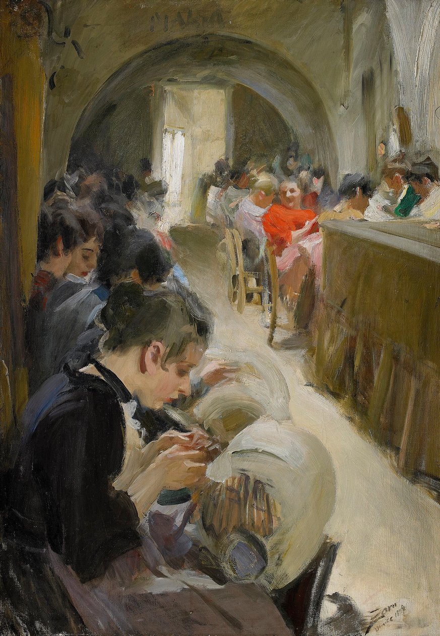 Koronkowanie w Wenecji autorstwa Anders Leonard Zorn