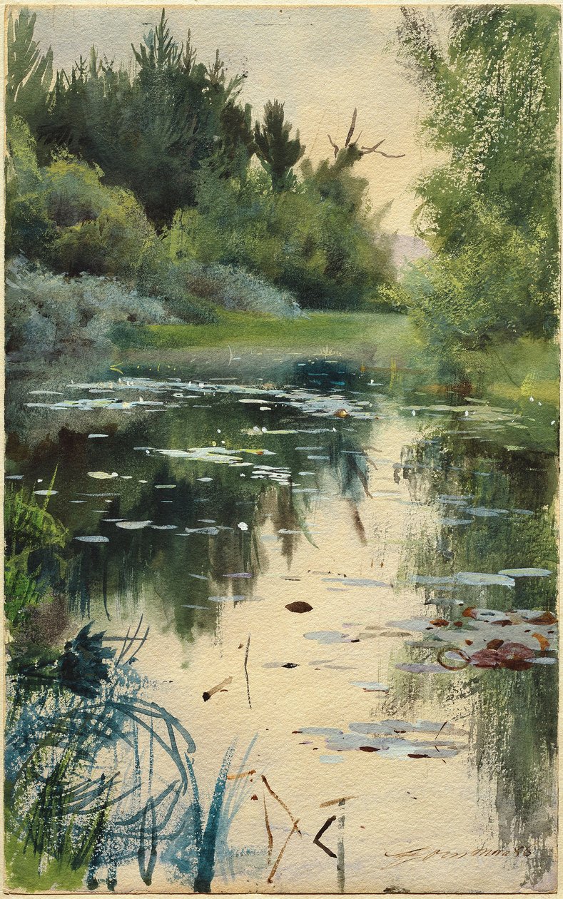 Studium krajobrazowe Mora autorstwa Anders Leonard Zorn