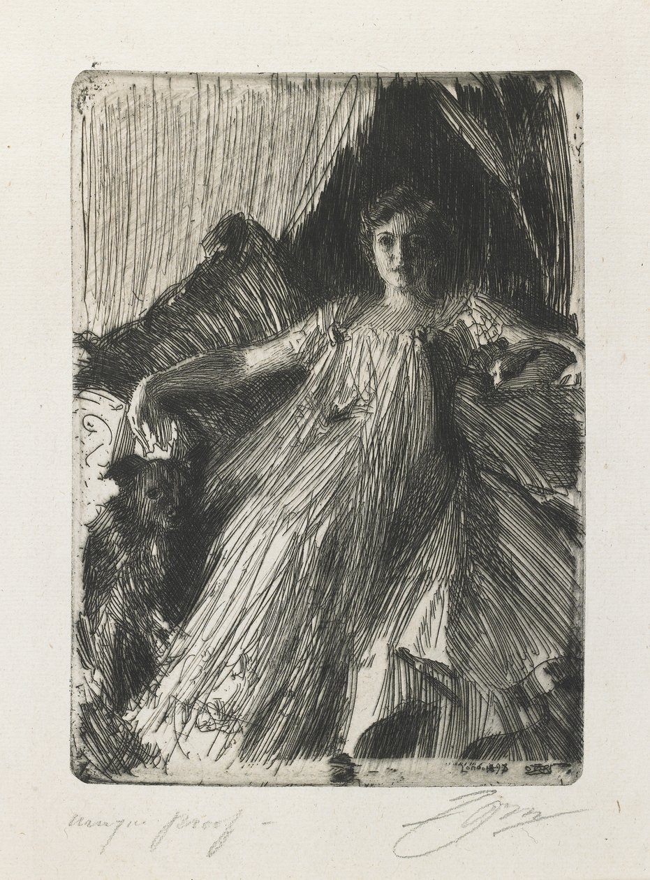 Maud Cassel (Pani Ashley), 1898 autorstwa Anders Leonard Zorn