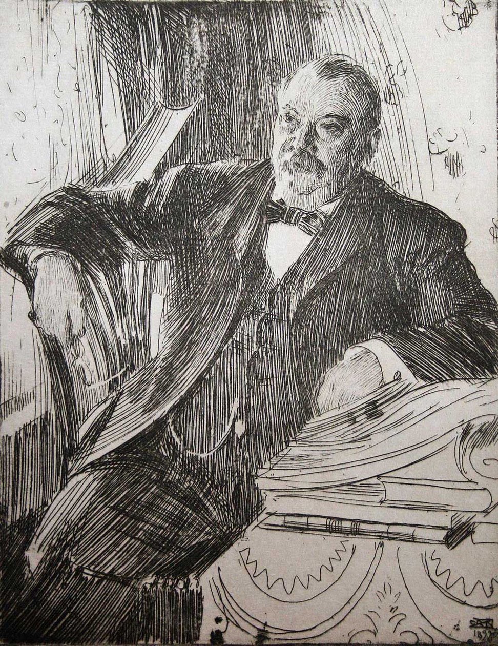 Prezydent Grover Cleveland autorstwa Anders Leonard Zorn