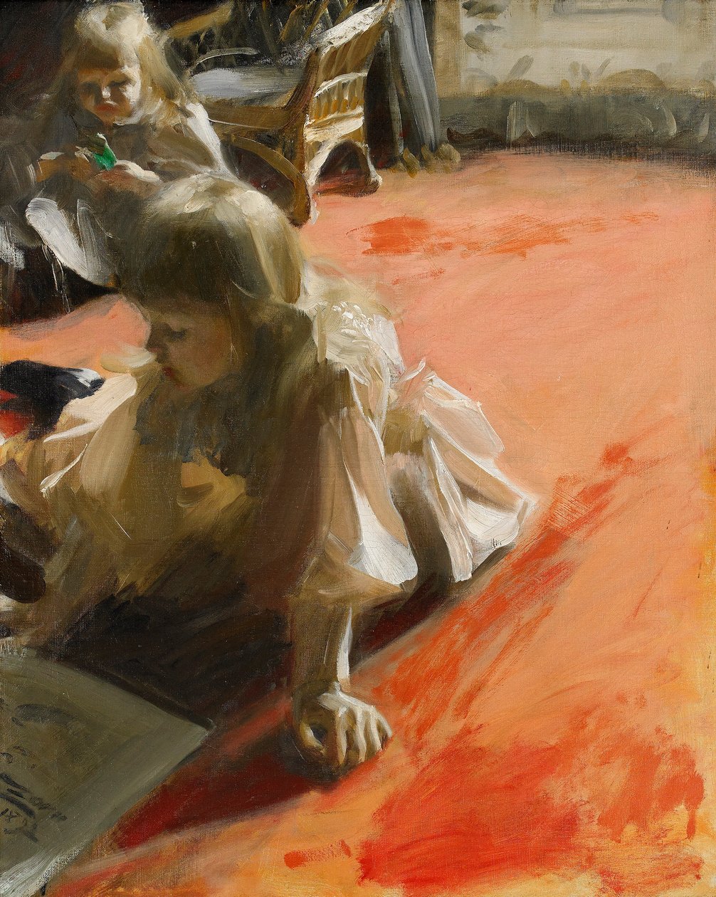 Portret córek Ramona Subercaseaux autorstwa Anders Leonard Zorn