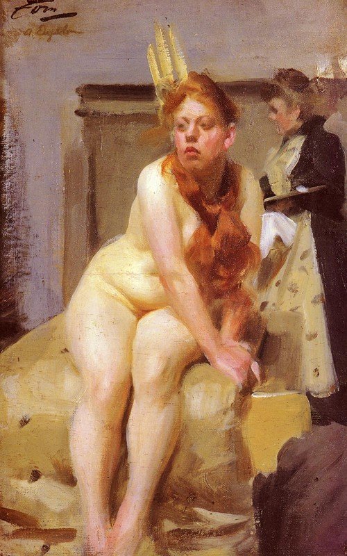 I AteljenW studio autorstwa Anders Leonard Zorn