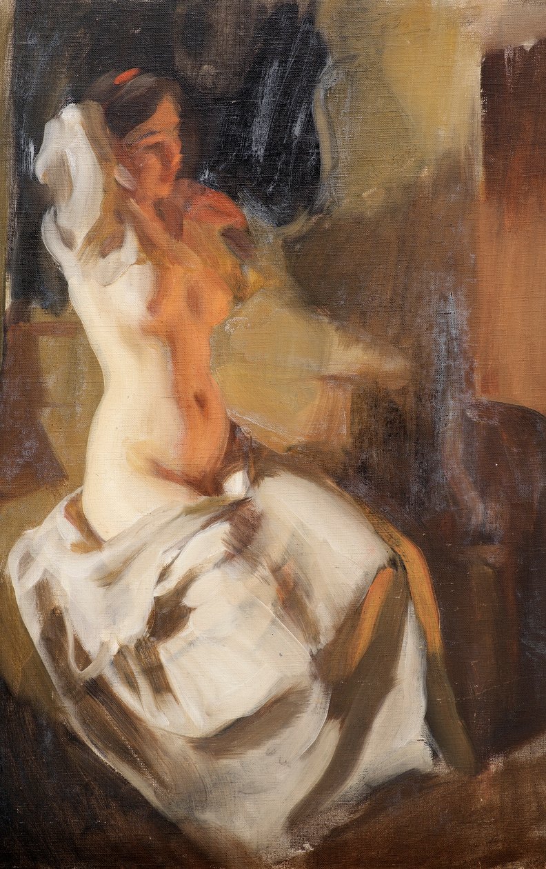 Akt w świetle ognia autorstwa Anders Leonard Zorn
