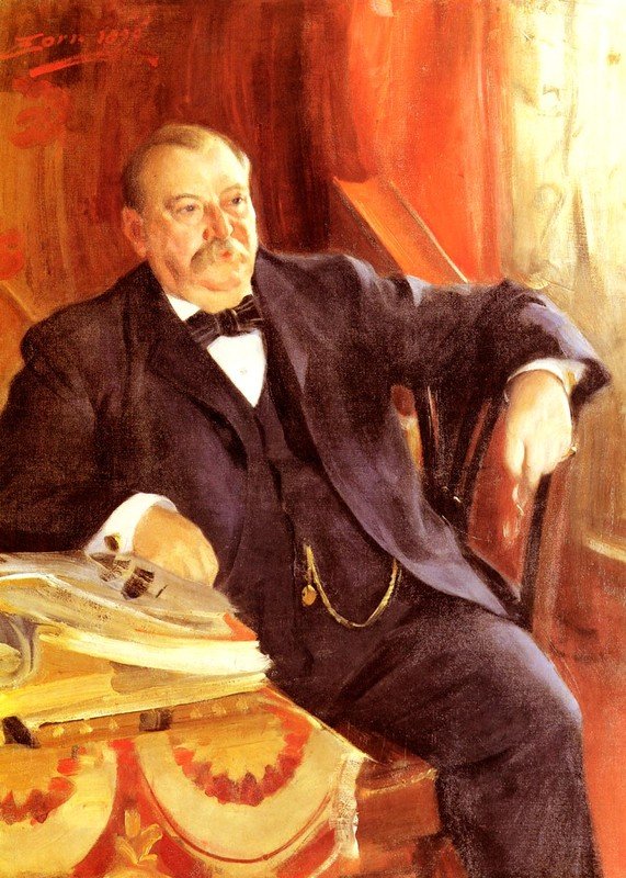 Prezydent Grover Cleveland autorstwa Anders Leonard Zorn