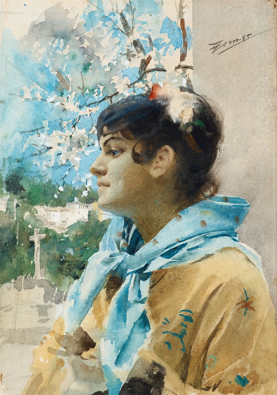 Hiszpania i profil I autorstwa Anders Leonard Zorn