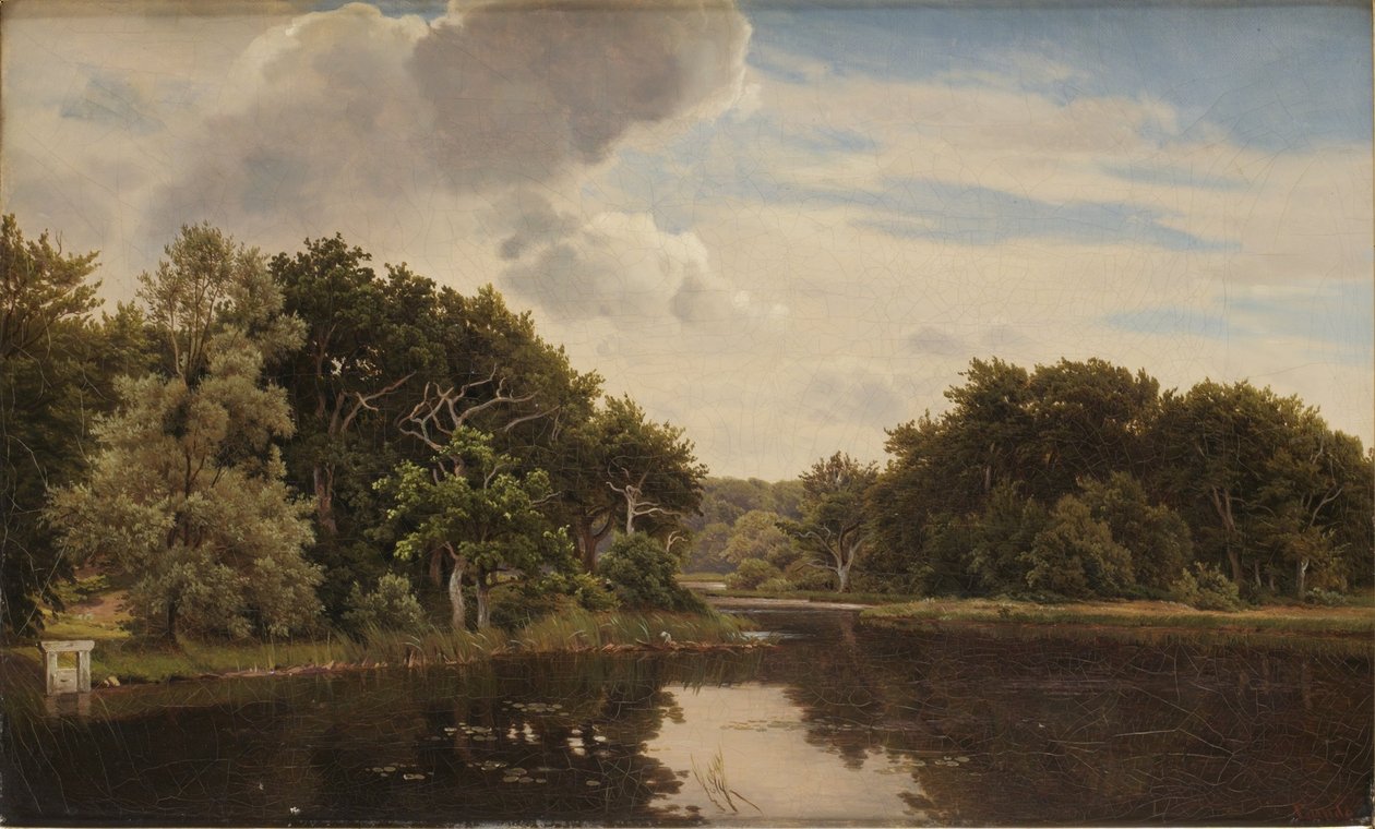 Jezioro w Hellebaek autorstwa Anders Christian Lunde