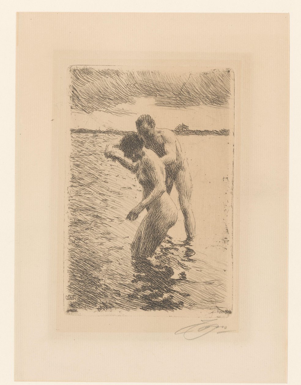 Magazyn Pilot - Partie autorstwa Anders Leonard Zorn (signed by artist)