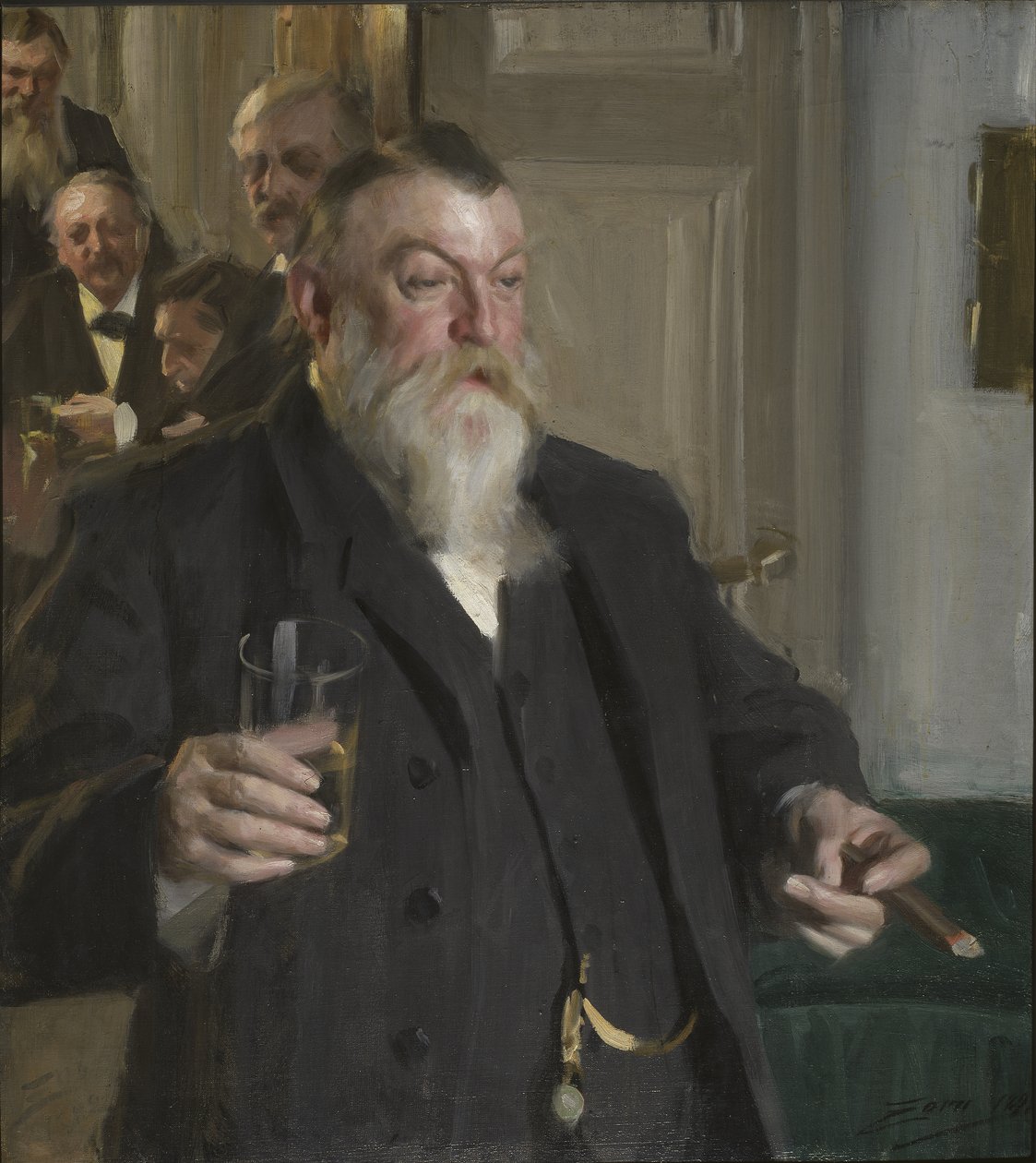 Toast w Towarzystwie Idun autorstwa Anders Leonard Zorn