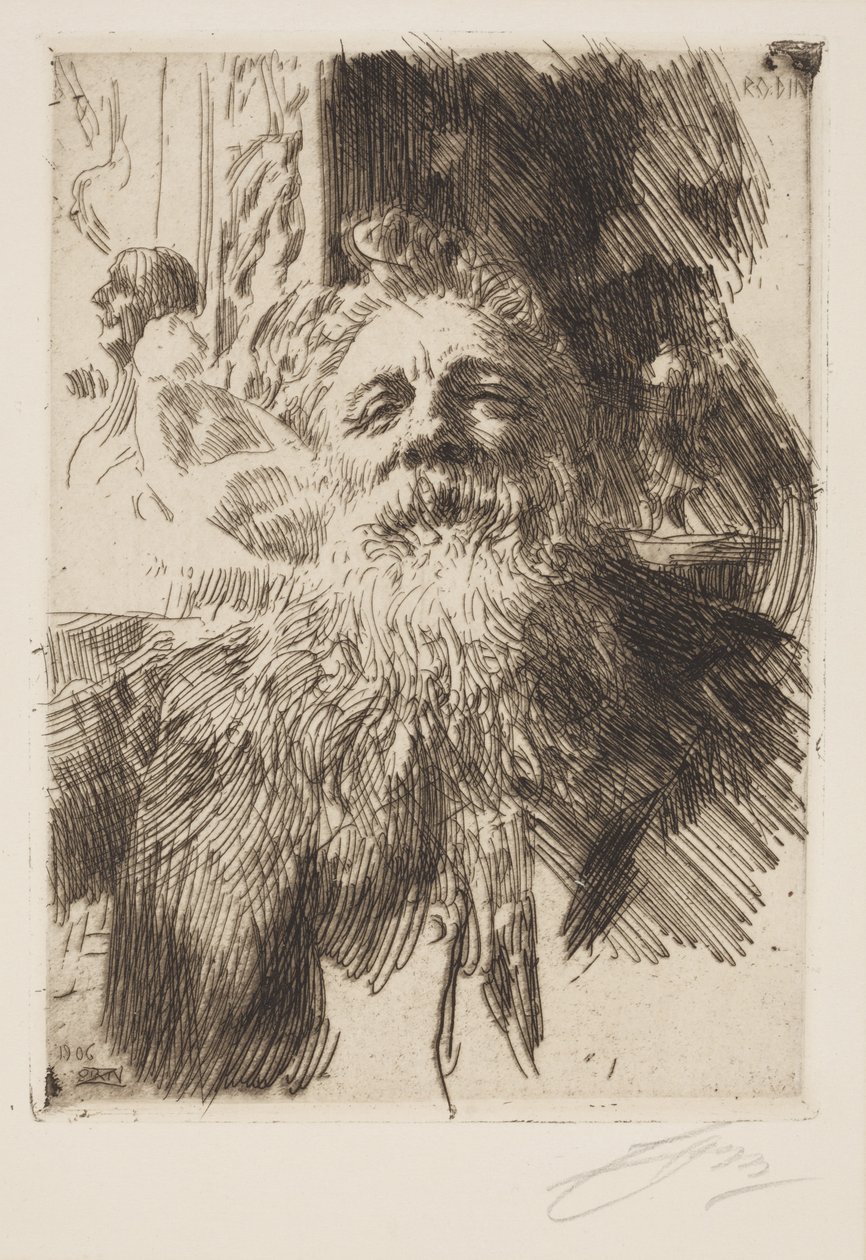 Auguste Rodin autorstwa Anders Leonard Zorn