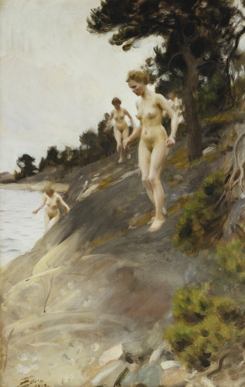 Przerażony; Skramda, 1912 autorstwa Anders Leonard Zorn