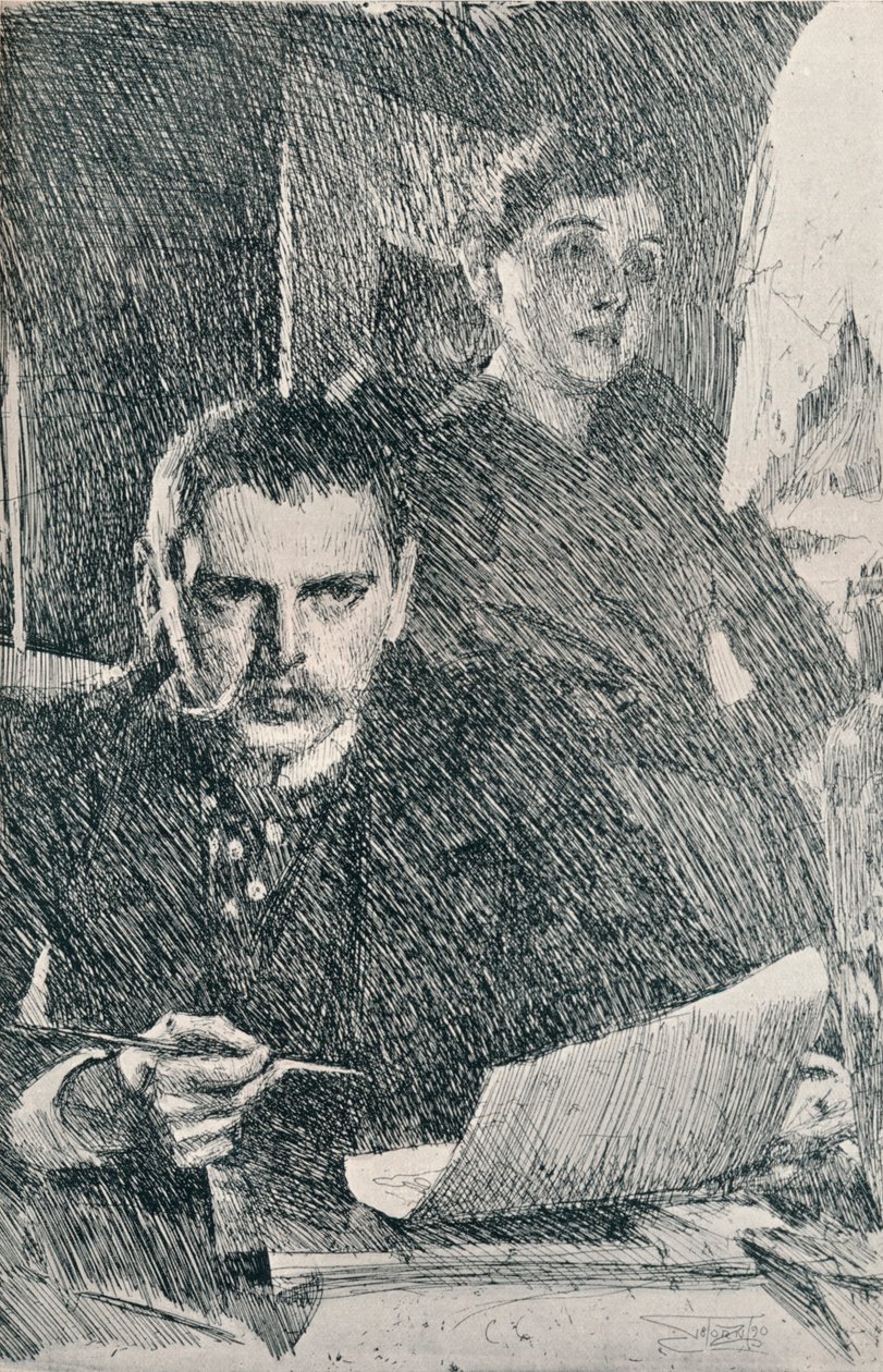 Państwo Zorn, 1890. 1898 autorstwa Anders Leonard Zorn