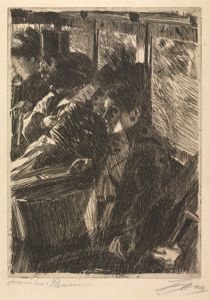 Omnibus, 1892. autorstwa Anders Leonard Zorn