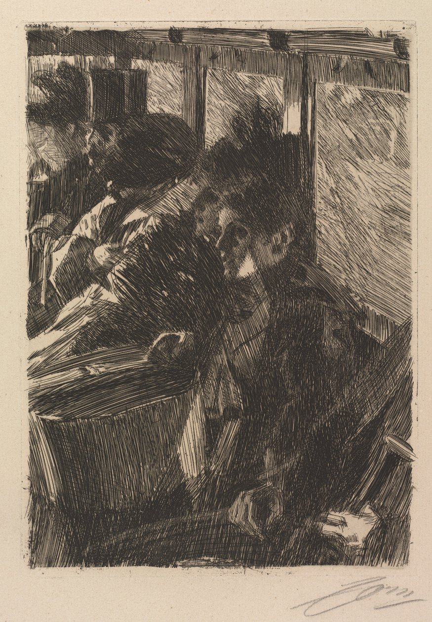 Omnibus, 1892. autorstwa Anders Leonard Zorn