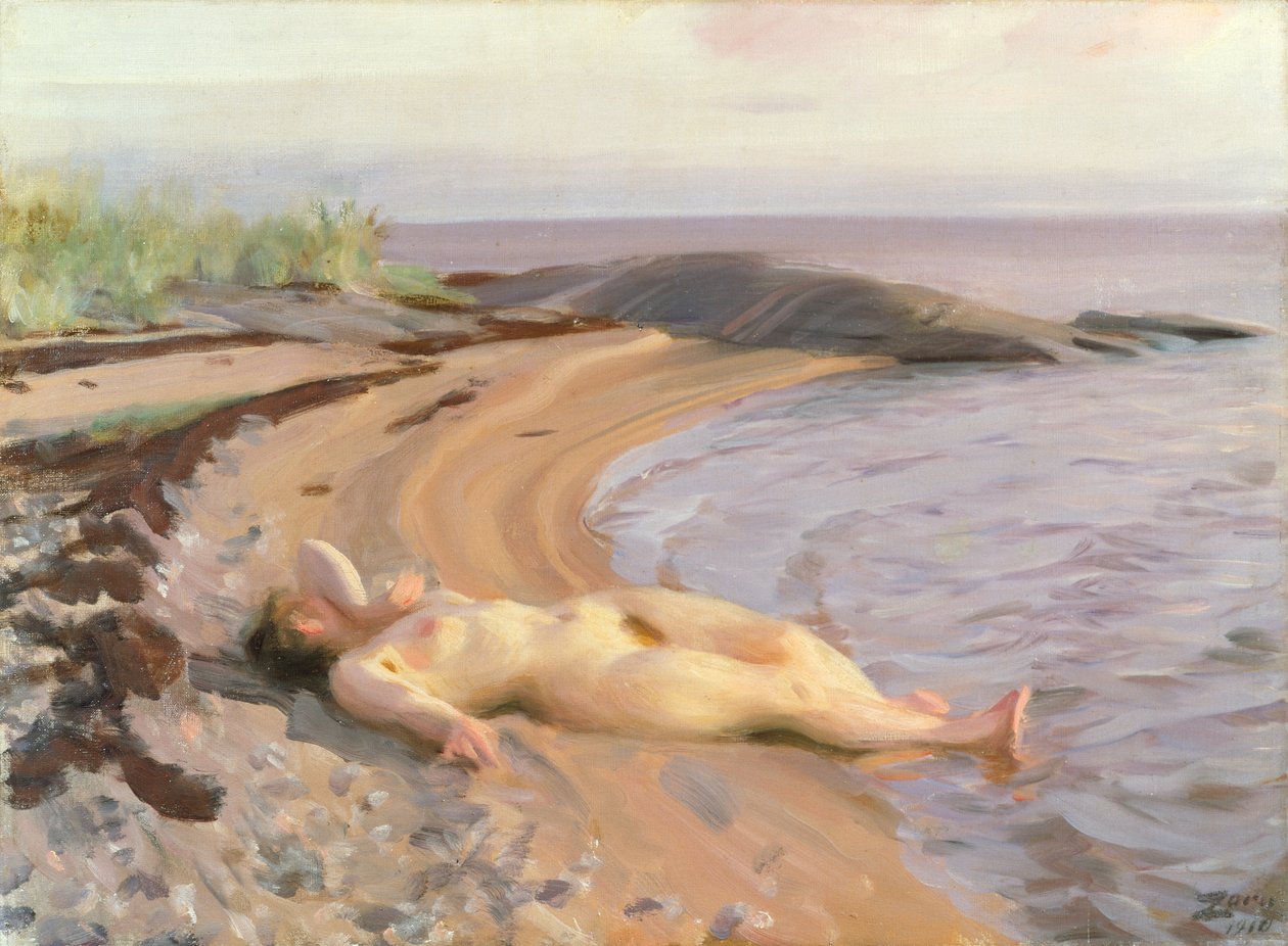 Na plaży autorstwa Anders Leonard Zorn