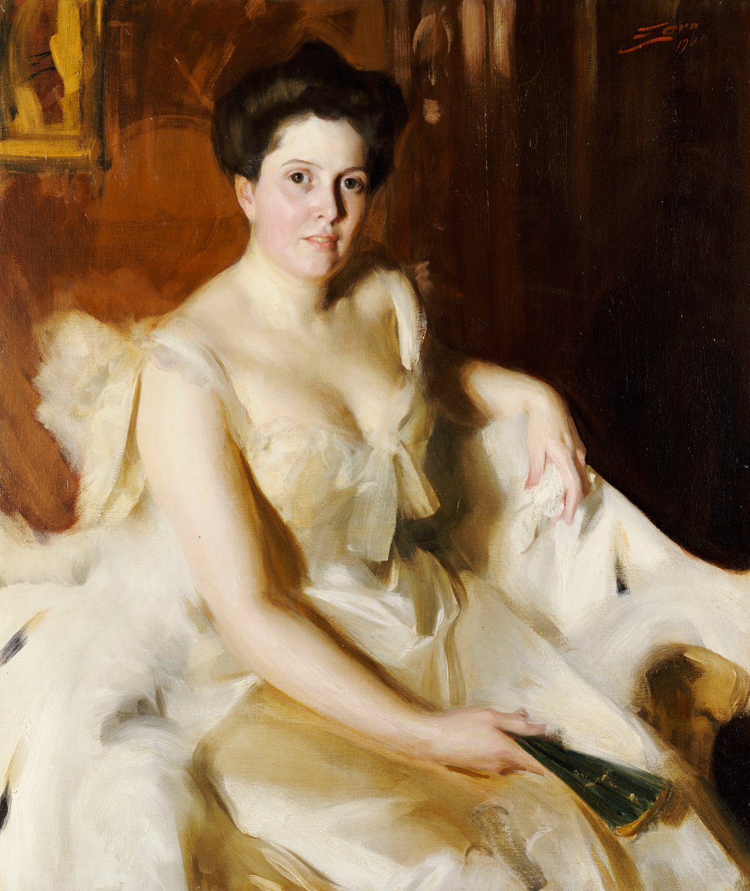 Portret pani de Ver Warner autorstwa Anders Leonard Zorn