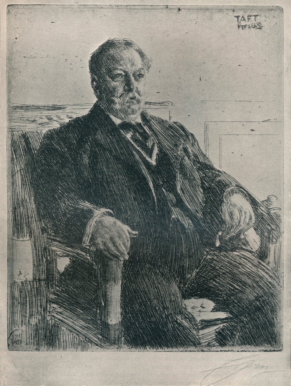 Prezydent Taft, 1911 autorstwa Anders Leonard Zorn