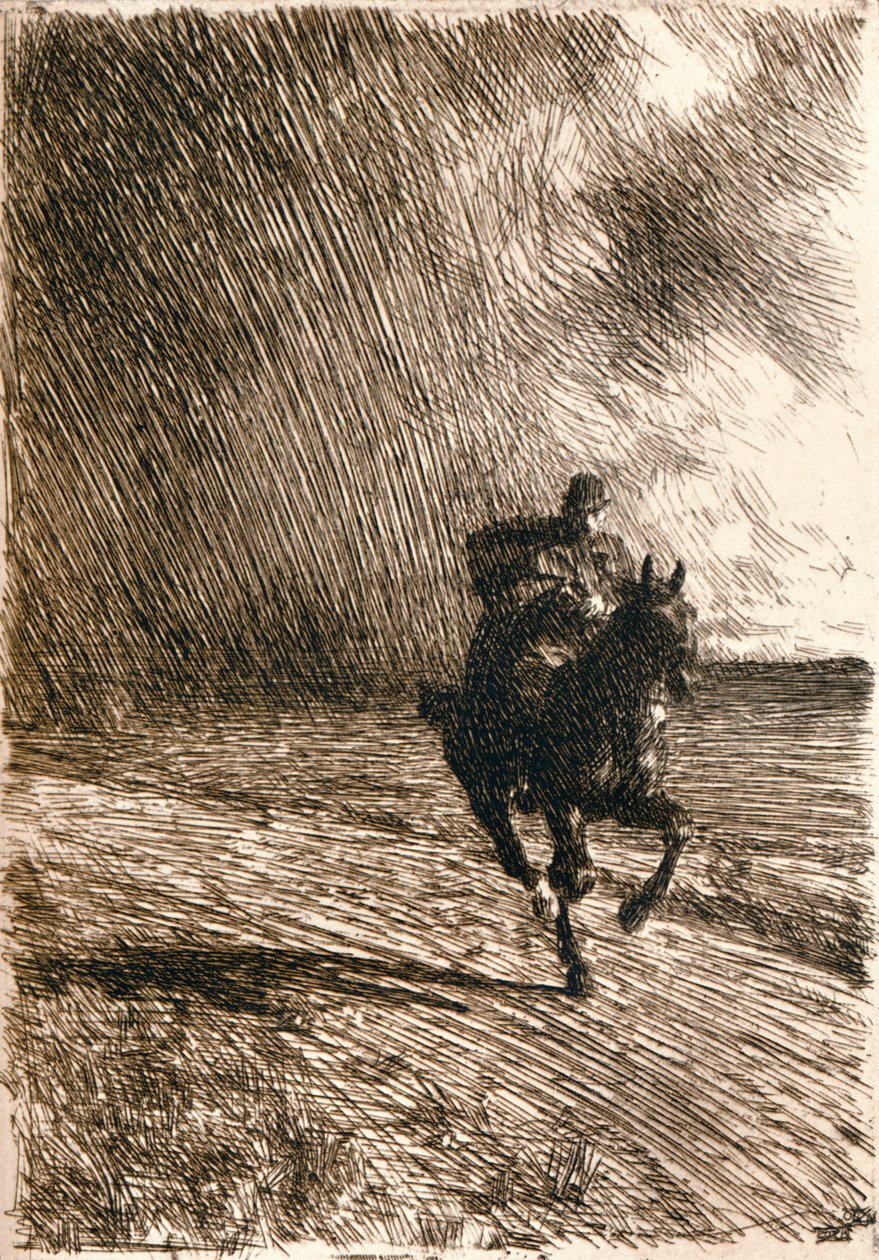 Burza, 1891 autorstwa Anders Leonard Zorn