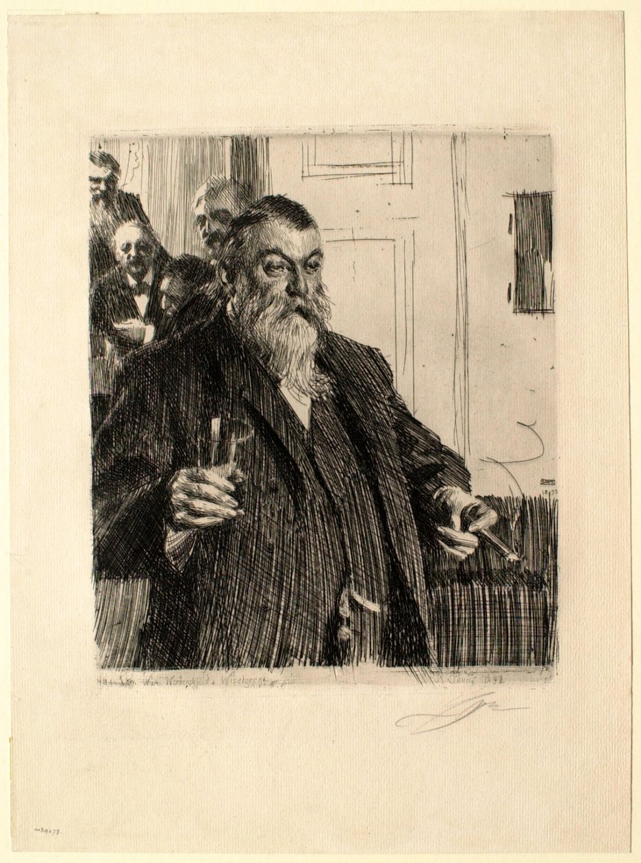 Toast autorstwa Anders Leonard Zorn