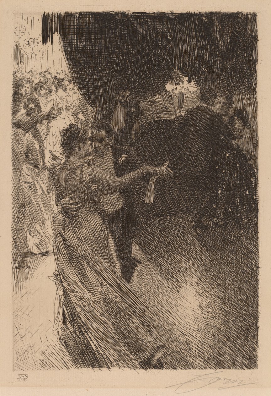 Walc, 1891. autorstwa Anders Leonard Zorn
