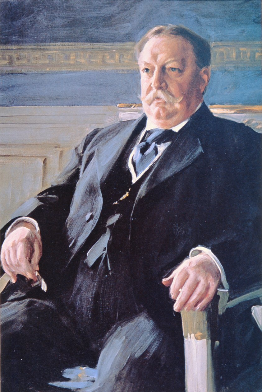 William H. Taft (1857-1930) (kolor lito) autorstwa Anders Leonard Zorn