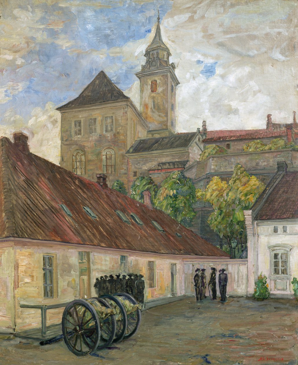 Akershus (olej na płótnie) autorstwa Anders Svarstad
