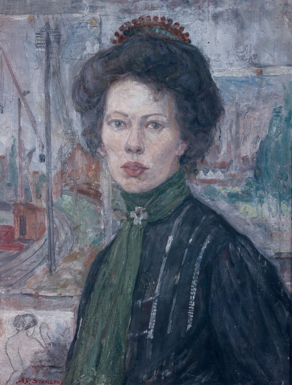 Artystka Thora Holmstrøm autorstwa Anders Svarstad