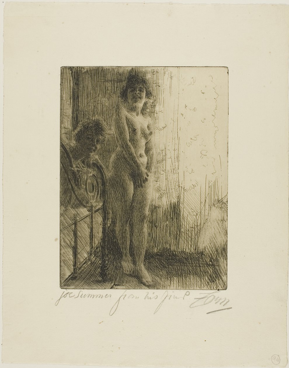 Ciemny zakątek autorstwa Anders Leonard Zorn