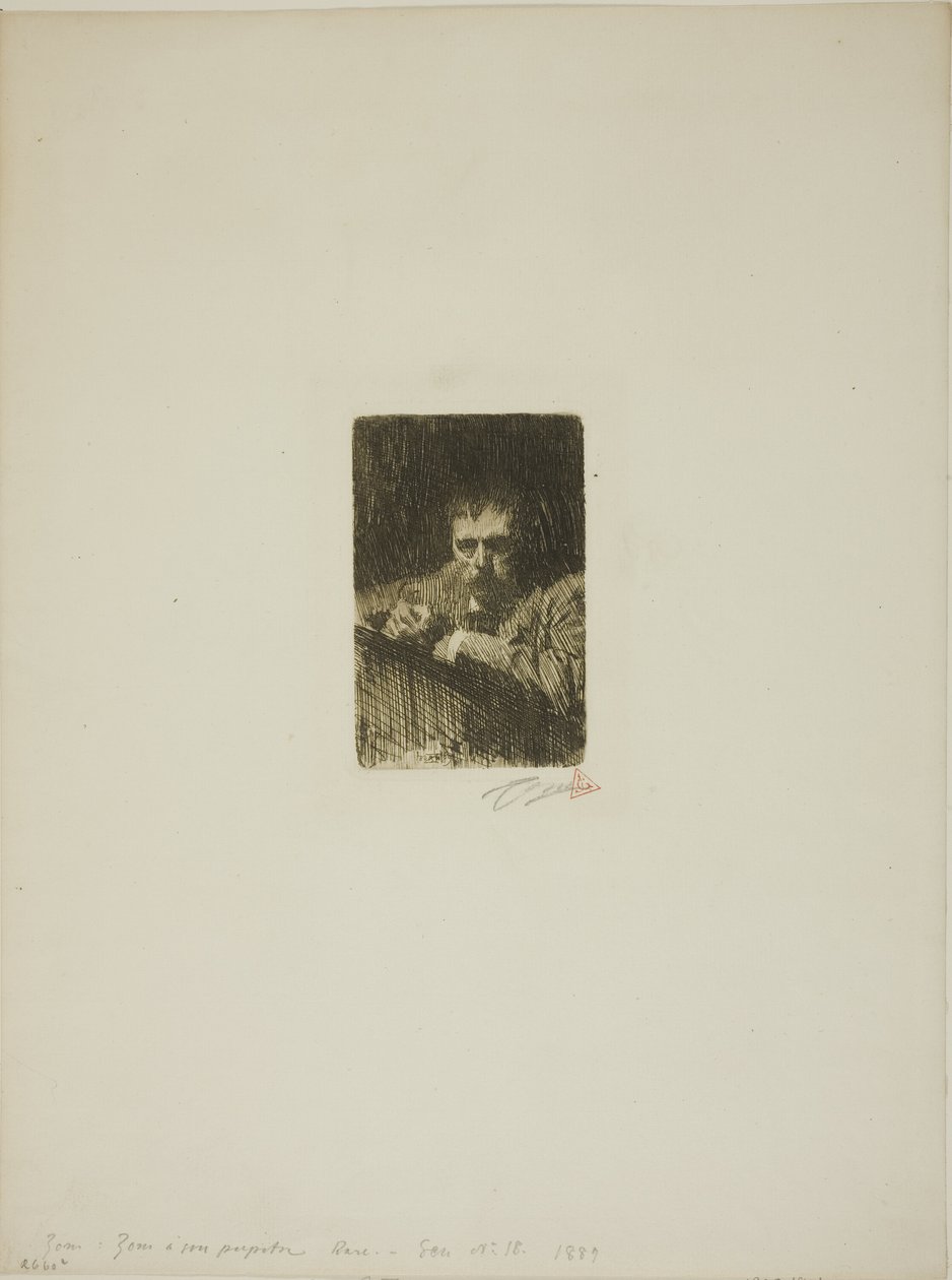 Malarz-wytrawiacz (Autoportret) autorstwa Anders Leonard Zorn