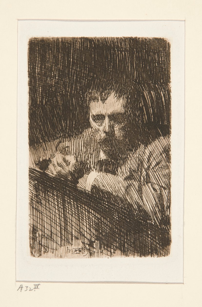 Malarz-wytrawiacz (autoportret) autorstwa Anders Leonard Zorn