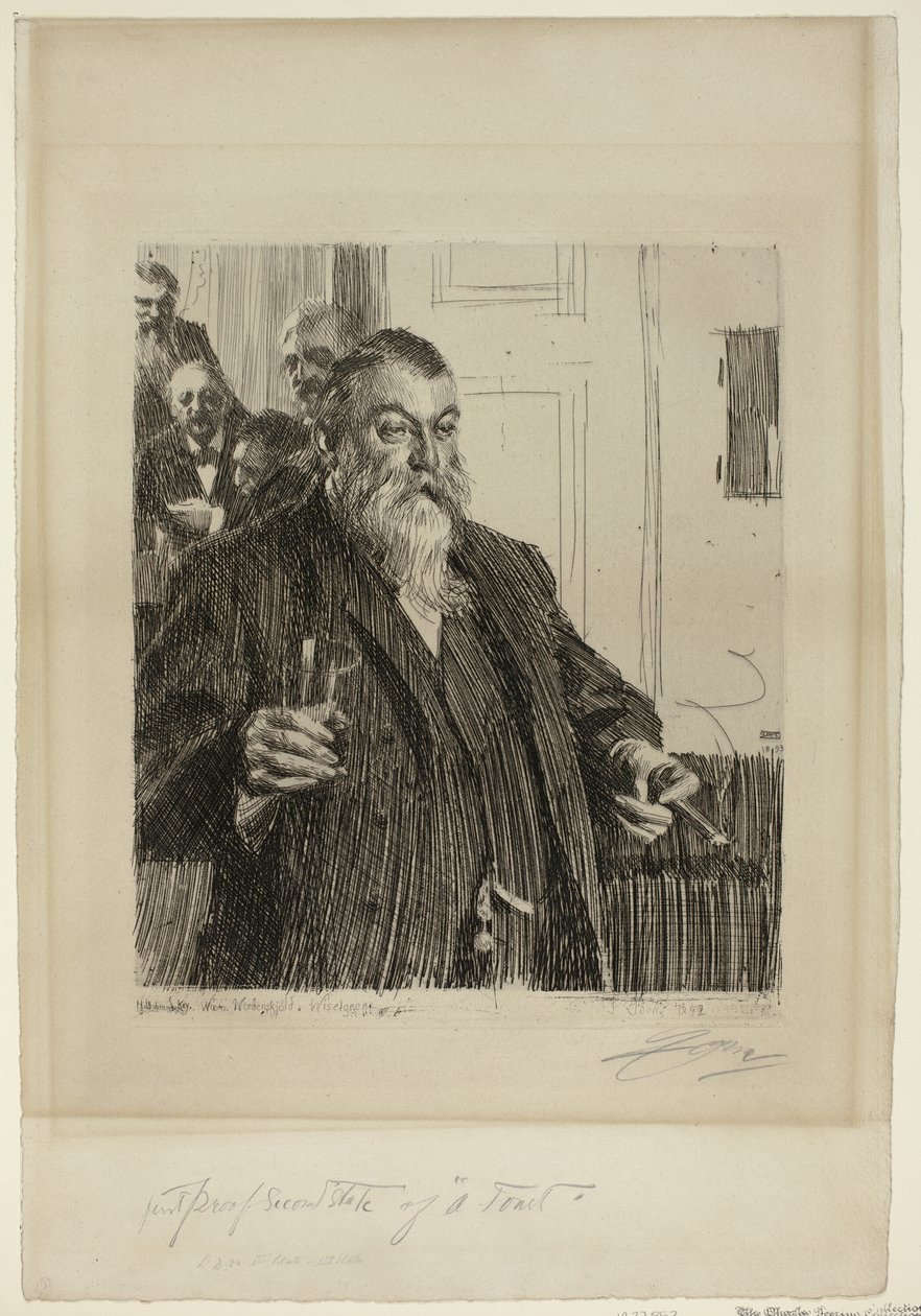 Toast II autorstwa Anders Leonard Zorn