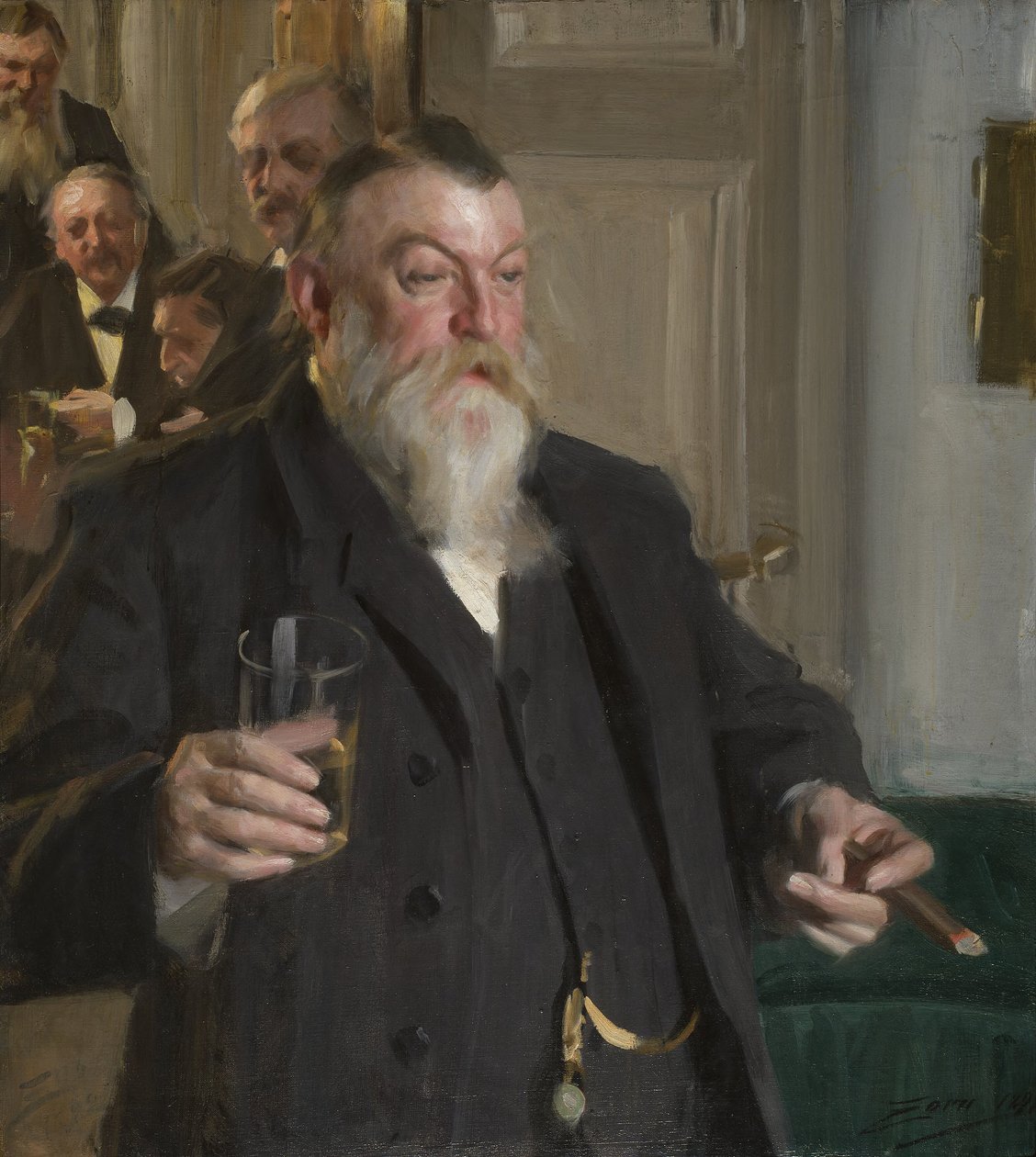 Toast w Towarzystwie Idun autorstwa Anders Zorn