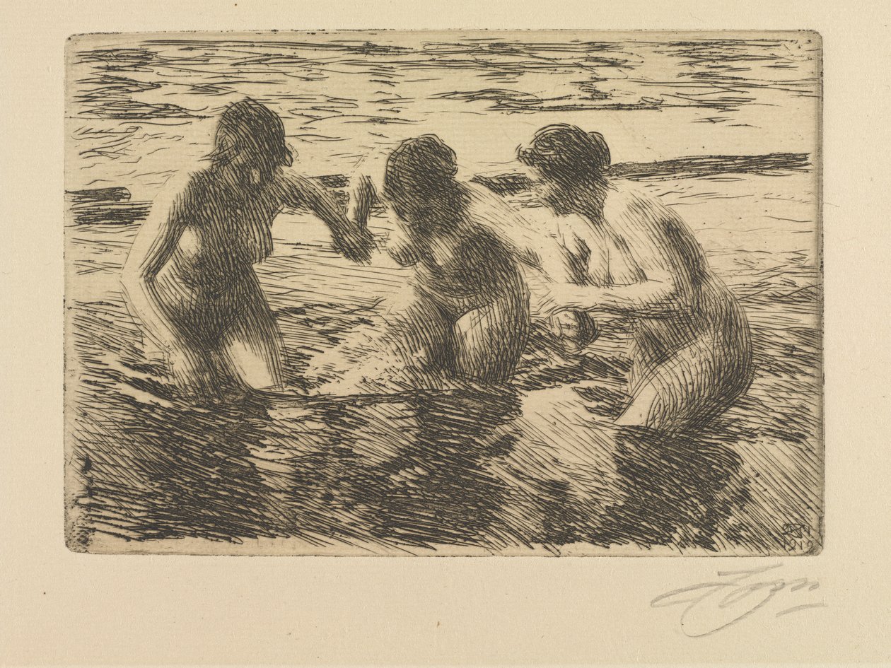Pod prąd autorstwa Anders Zorn