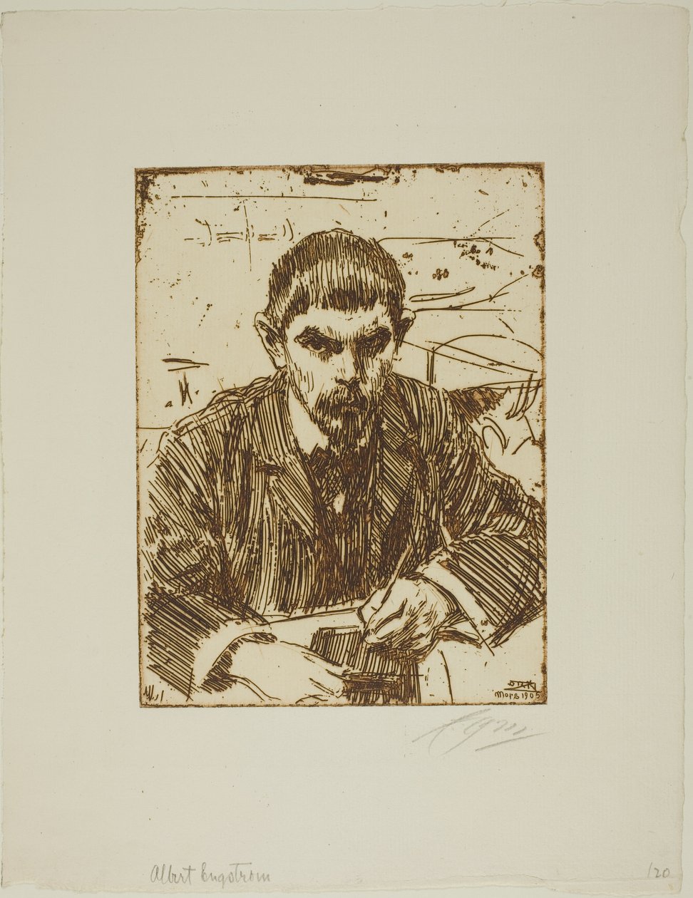 Albert Engstrom autorstwa Anders Leonard Zorn