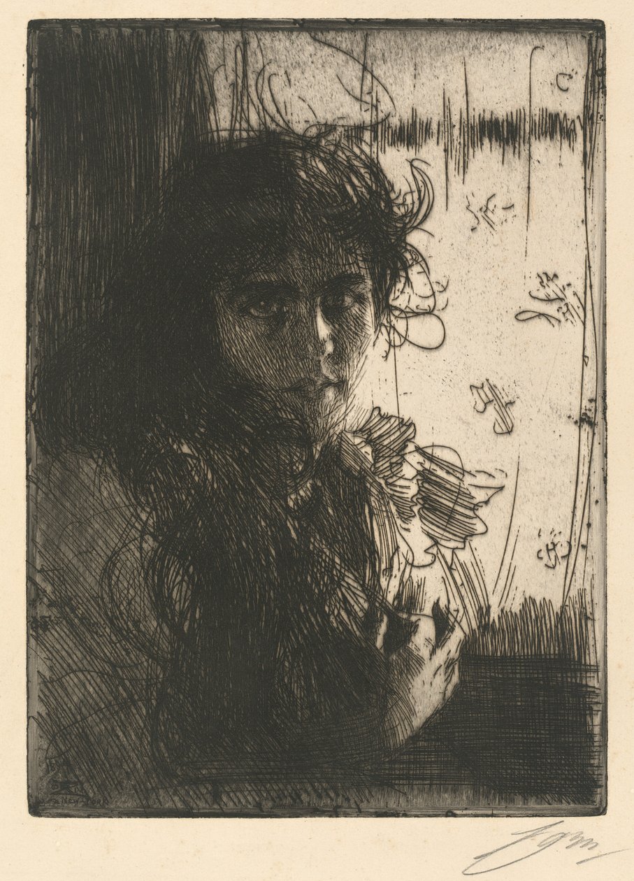 Irlandzka dziewczyna autorstwa Anders Leonard Zorn
