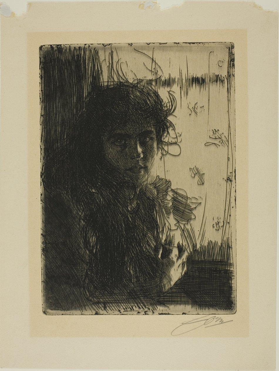 Irlandzka dziewczyna lub Annie autorstwa Anders Leonard Zorn