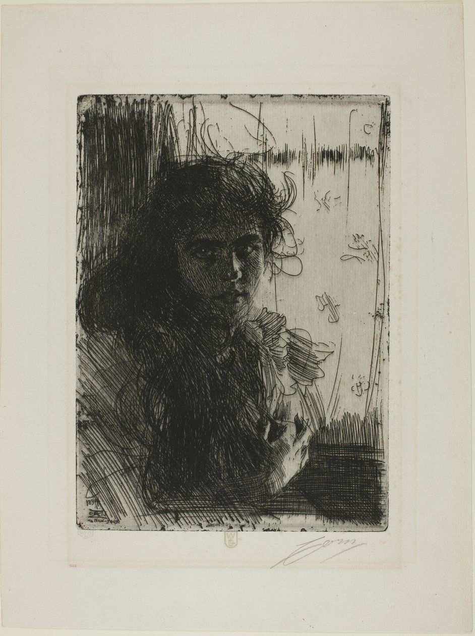 Irlandzka dziewczyna lub Annie autorstwa Anders Leonard Zorn