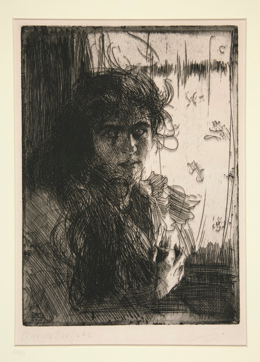 Irlandzka dziewczyna lub Annie autorstwa Anders Leonard Zorn