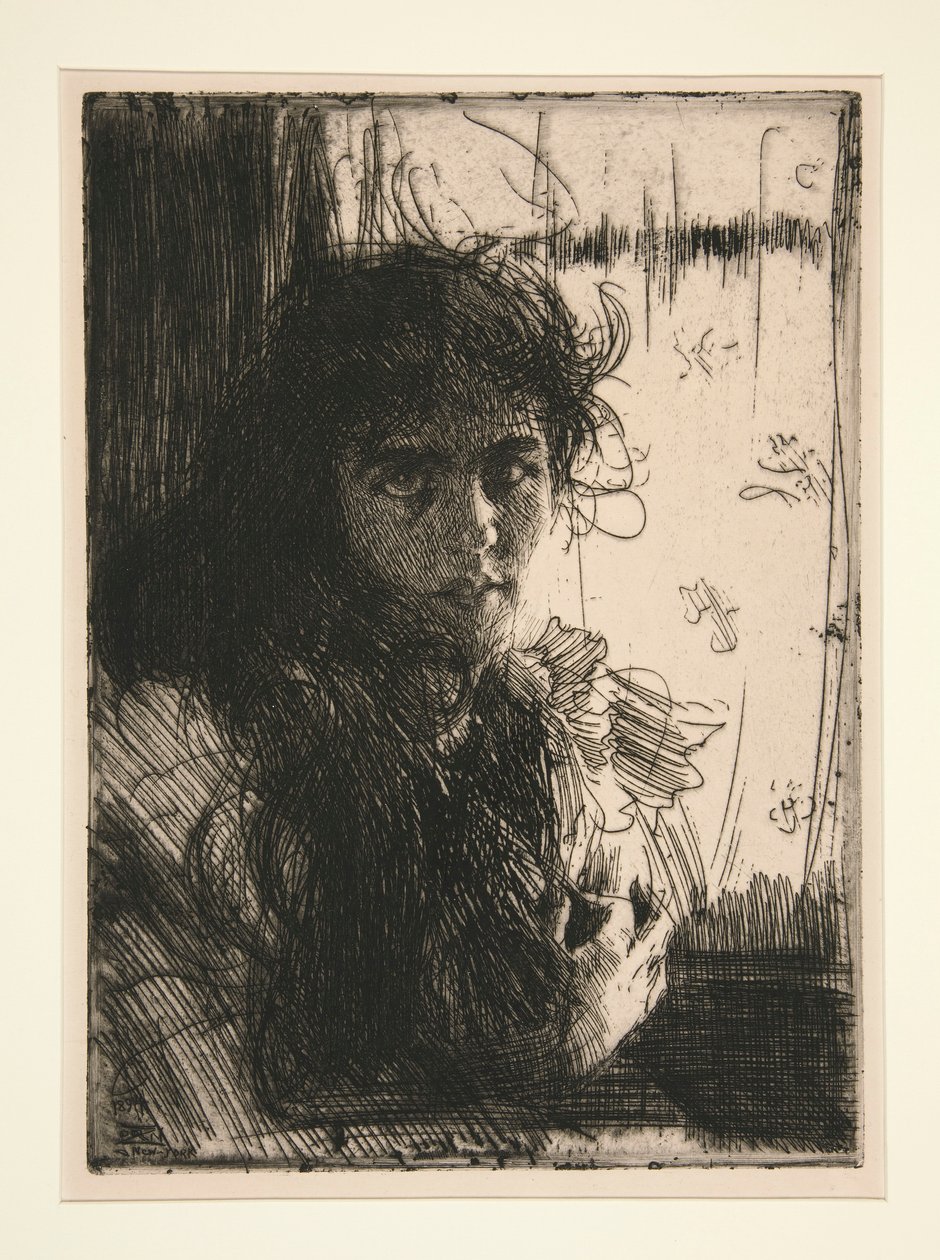 Irlandzka dziewczyna lub Annie autorstwa Anders Leonard Zorn