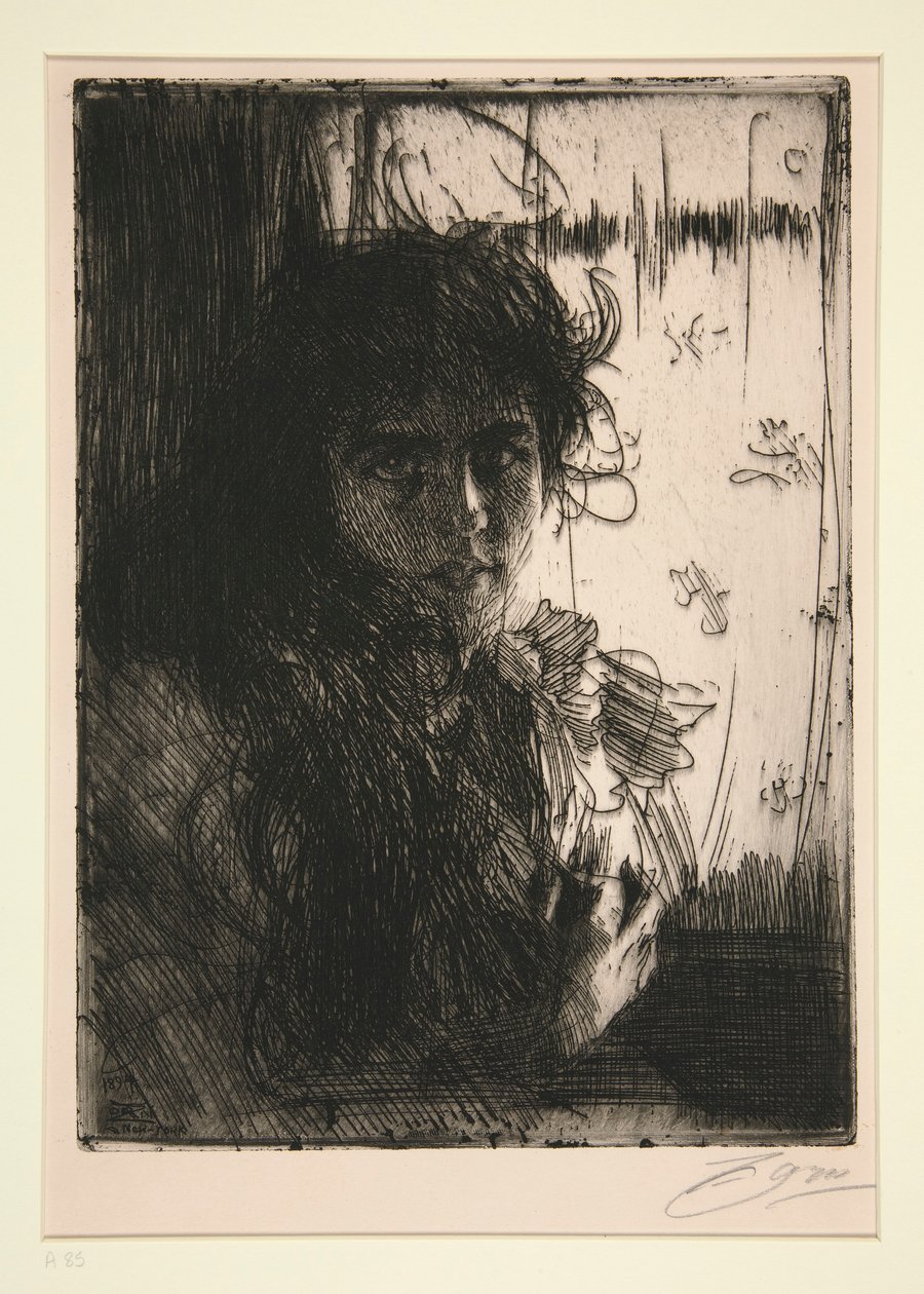 Irlandzka dziewczyna lub Annie autorstwa Anders Leonard Zorn