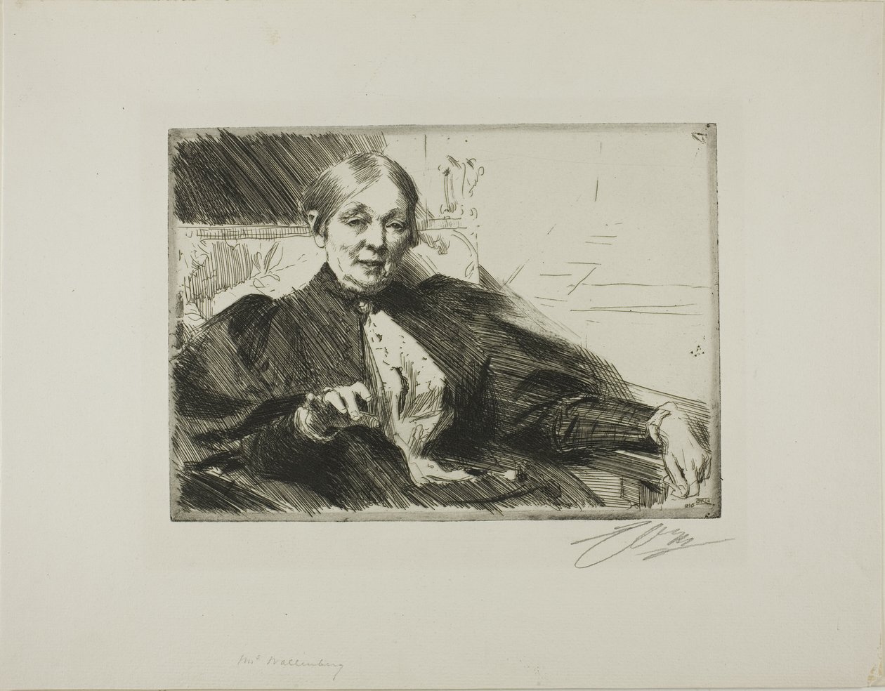 Anna Wallenberg autorstwa Anders Leonard Zorn