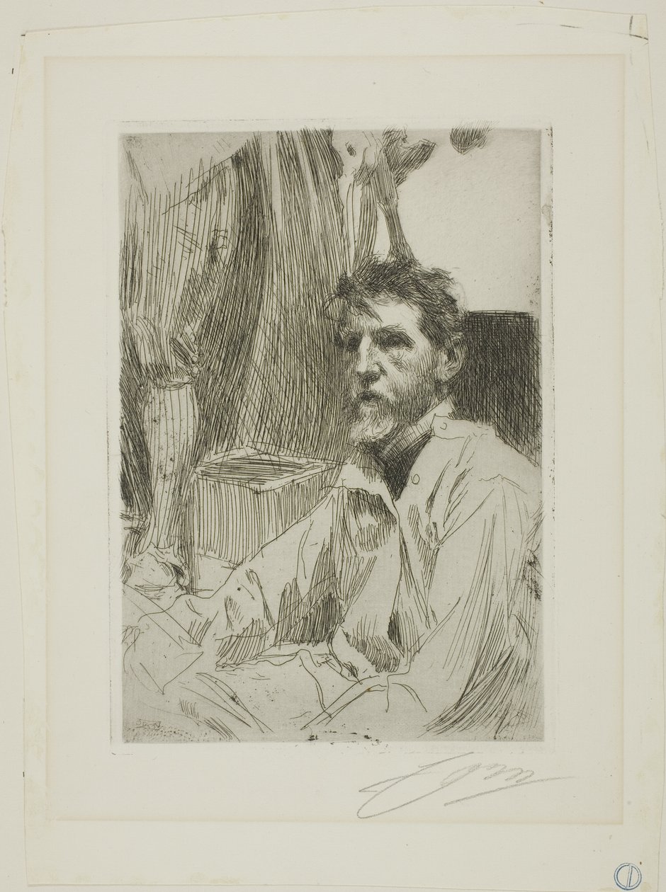 August Saint Gaudens I autorstwa Anders Leonard Zorn